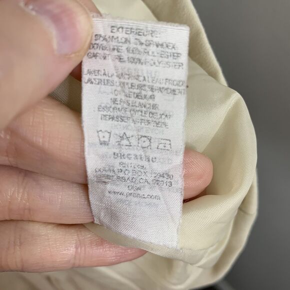 Prana Size L Jacket Soft Shell Full Zip Lined Button Front Beige Women’s Pockets - Picture 6 of 10